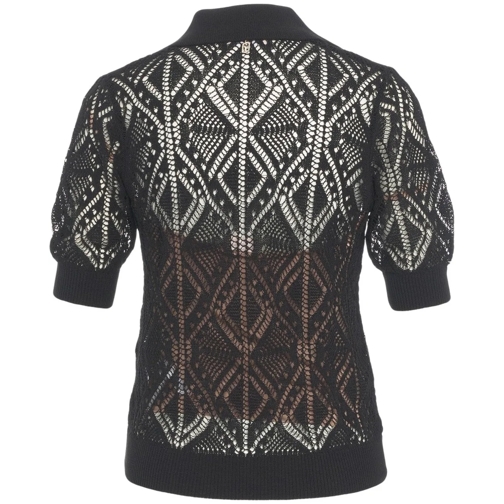 LIU JO Hauts à manches longues Crochet polo shirt schwarz (Image 2)