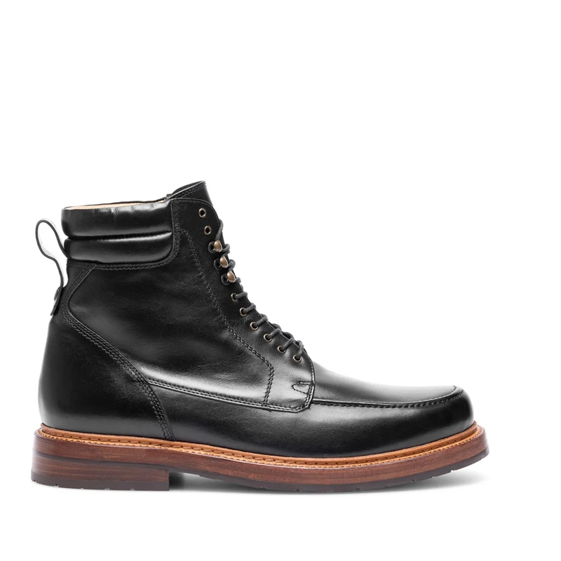 Heinrich Dinkelacker Schnürstiefel Boots Rio Plain BC- Klassischer Schnürboot für B schwarz