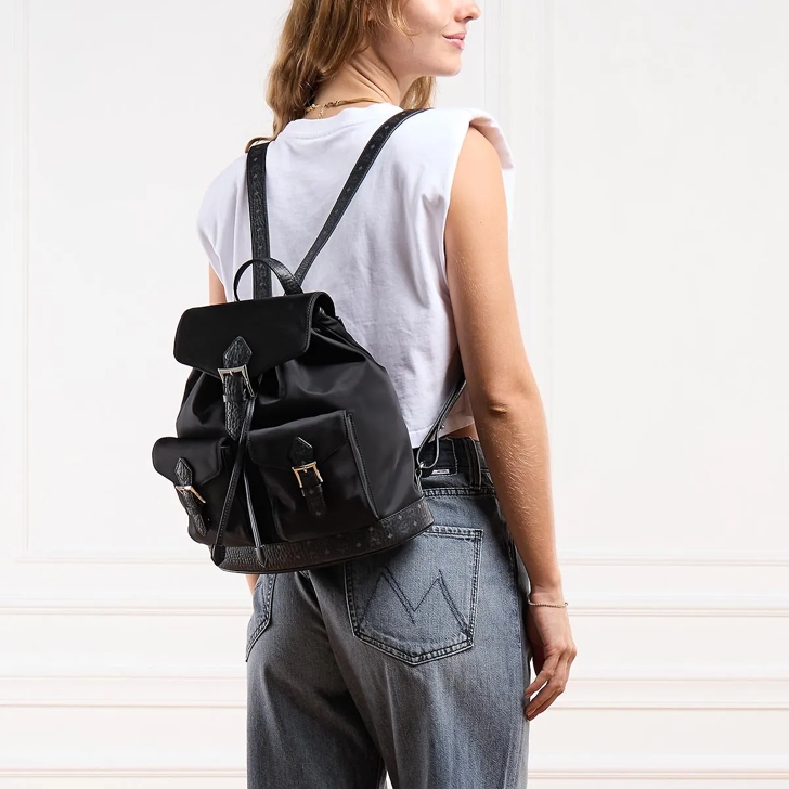 MCM リュック small MCM Aren Backpack Small Black | Backpack