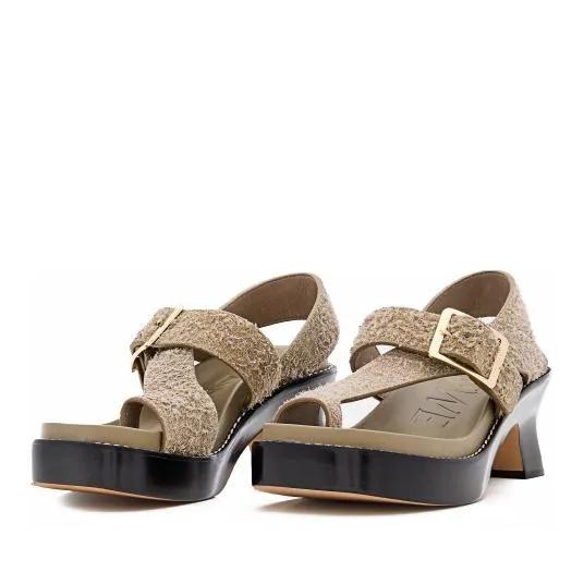 Thumbnail - Loewe Sandalen - Ease Heel Sandal 90 - Gr. 40 (EU) - in Braun - für Damen