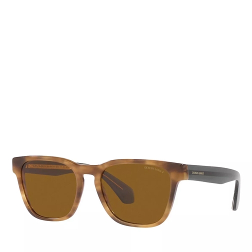 Giorgio Armani Sunglasses 0AR8155 Opal Striped Brown Zonnebril