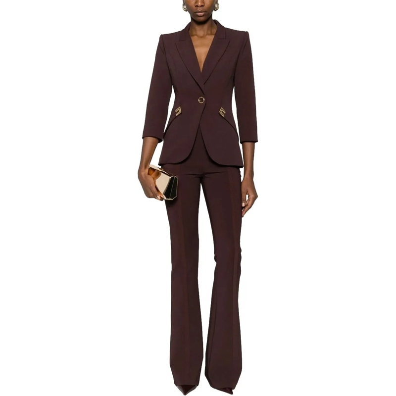 Elisabetta Franchi Hose Trousers Brown braun(Image 2)