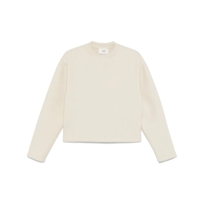 AMI Paris  Relaxed Fit Brown Sweatshirt Neutrals