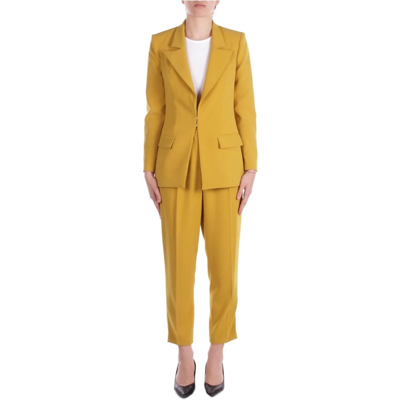 Elisabetta Franchi Blazer Dresses Curry gelb