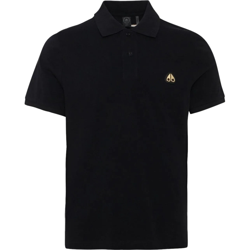 Moose Knuckles Polohemd Everett Gold Polo Black schwarz