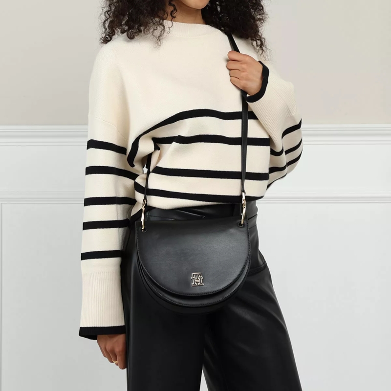 Tommy Hilfiger Sac à bandoulière Th Chic Saddle Bag Black(Image 2)
