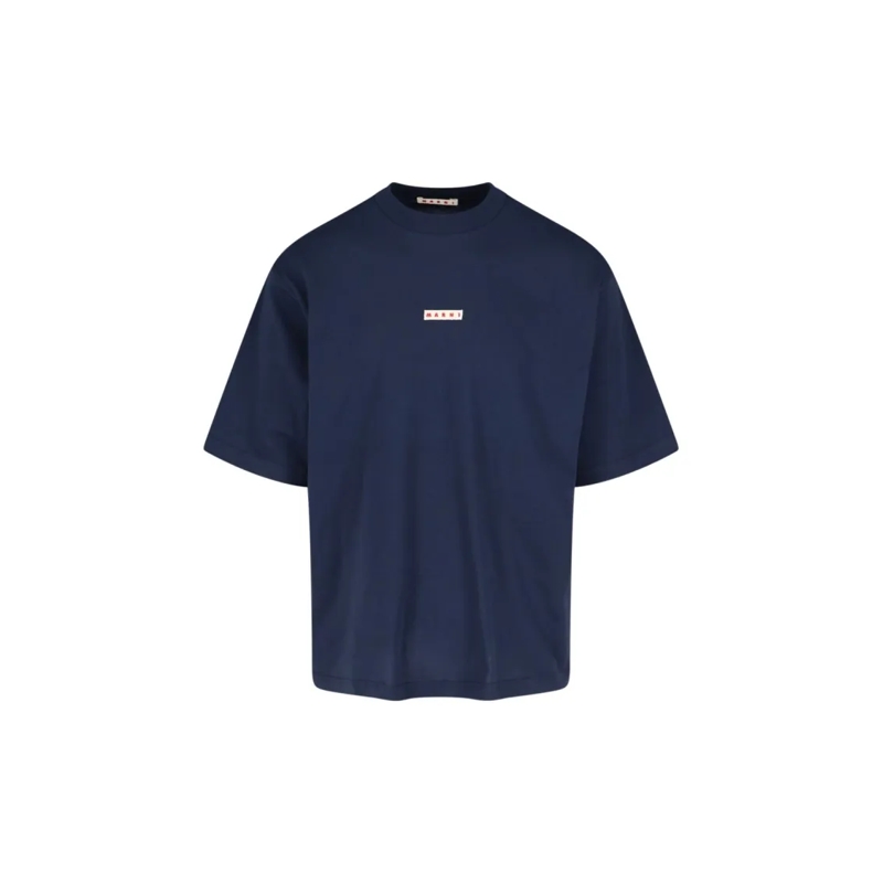 Marni T-shirt Logo T-Shirt – Navy Blue