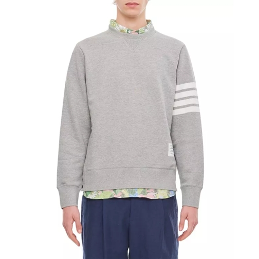 Thom Browne Classic Sweatshirt In Classic Loopback W/ Engineer Grey 