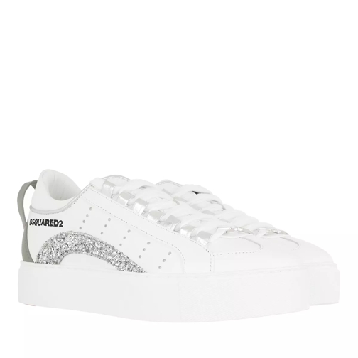 Dsquared2 High Box Sole Sneakers Leather White Low-Top Sneaker