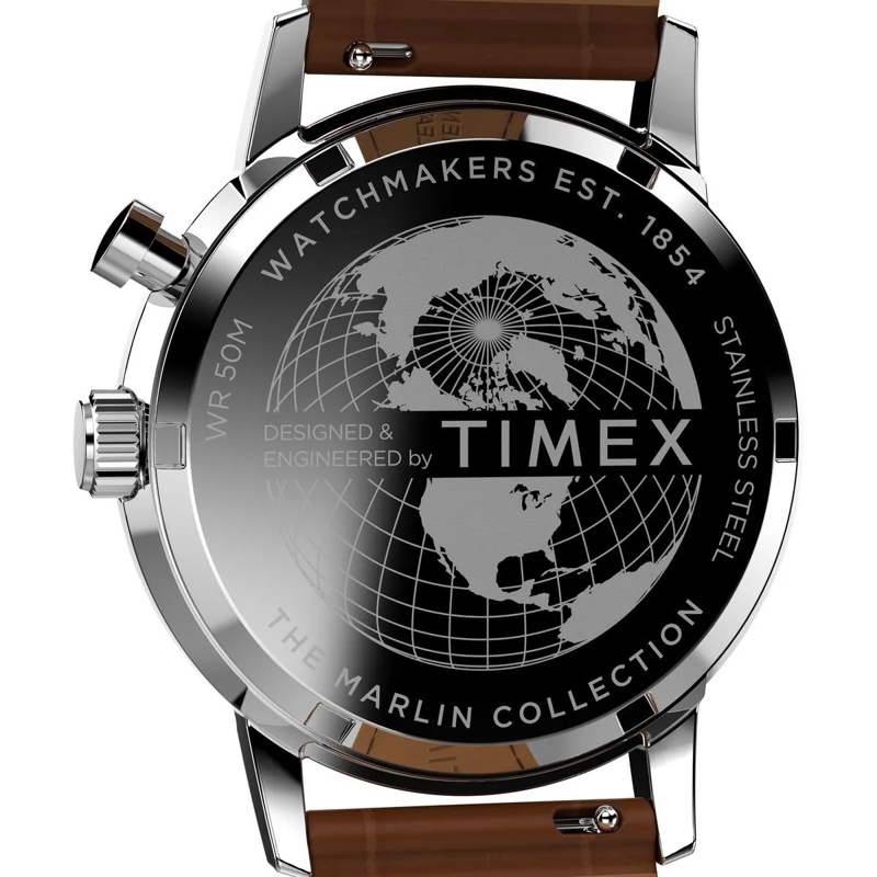 Timex Quarzuhr Quarz-Analoguhr Marlin® Moon Phase braun(Image 4)