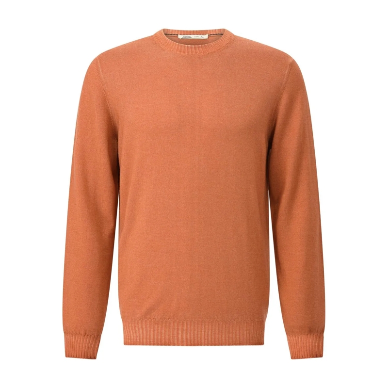 Maurizio Baldassari Pullover Pullover aus Schurwolle Orange