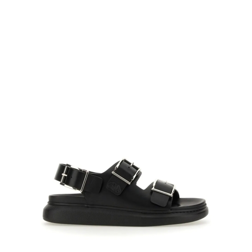 Alexander McQueen Loafer Leather Sandal Black