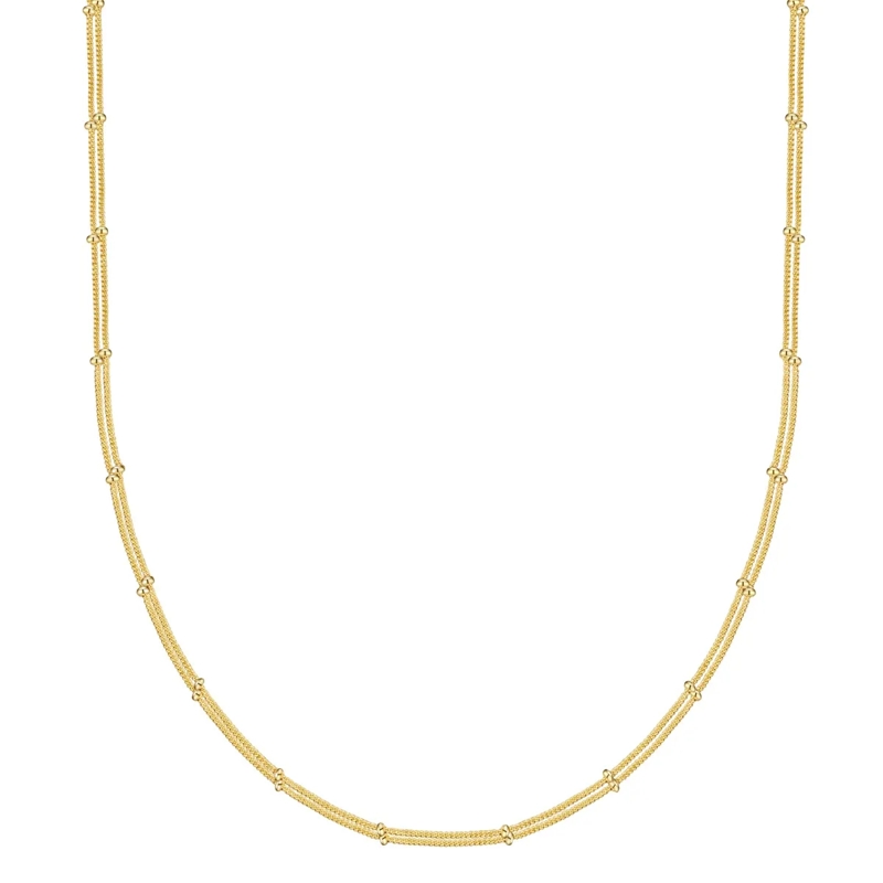 Glanzstücke München Mittellange Halskette Sterling Silber Halskette gold