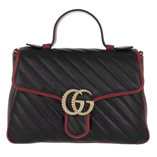 Gucci GG Marmont Small Leather Black Crossbody Bag