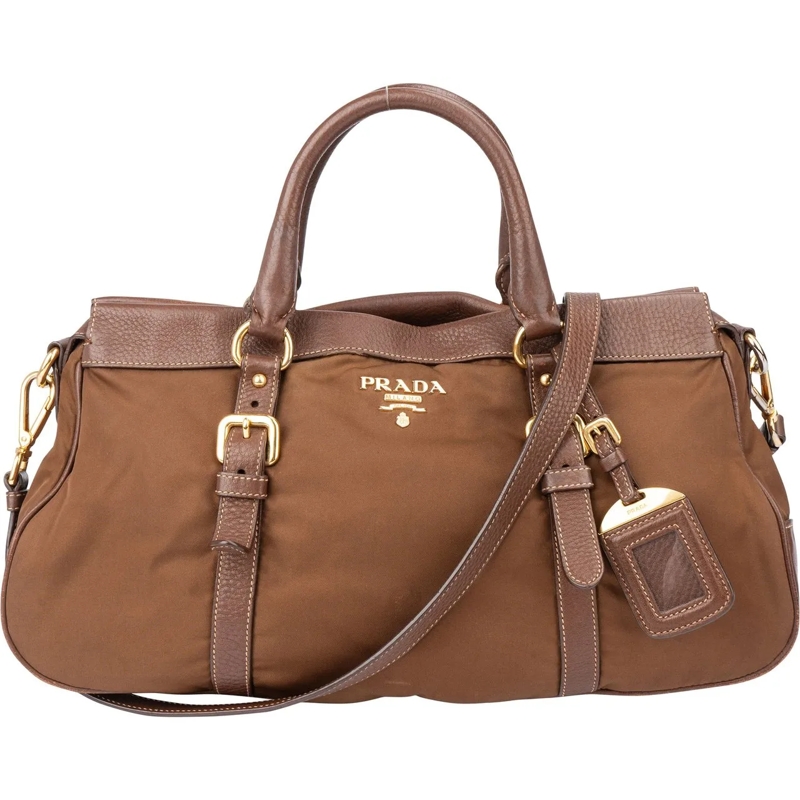 Prada Tote Prada Brown Nylon City Handbag braun