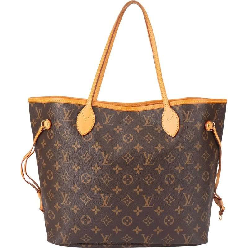 Louis Vuitton Tote Louis Vuitton Canvas Monogram Neverfull MM Shopper braun