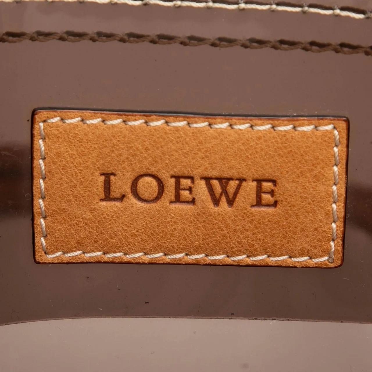 Thumbnail - Loewe Shopper - PVC and Leather Anagram Tote - Gr. unisize - in Braun - für Damen
