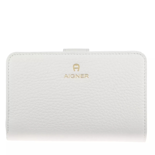 AIGNER Ivy Cloud White Bi-Fold Wallet