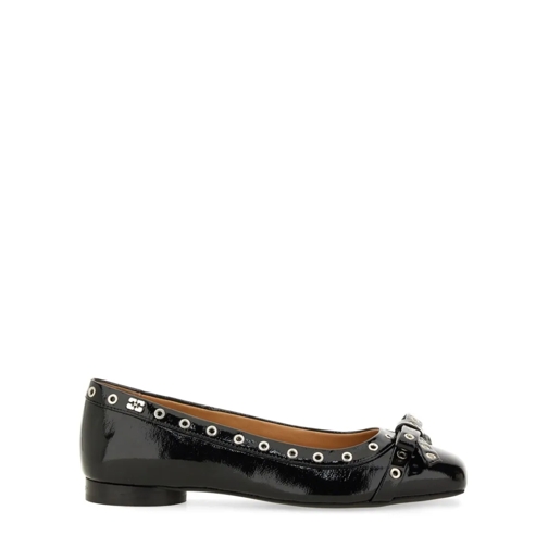 GANNI Ballerina Ballerina With Bow Black