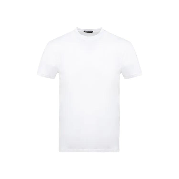 Tom Ford - White Basic T-Shirt - Größe 48 - weiß