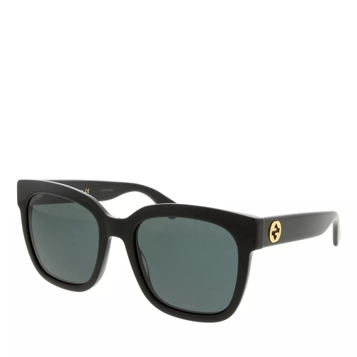 Gucci GG0034Sn-001 54 Woman Acetate Black-Grey Sunglasses