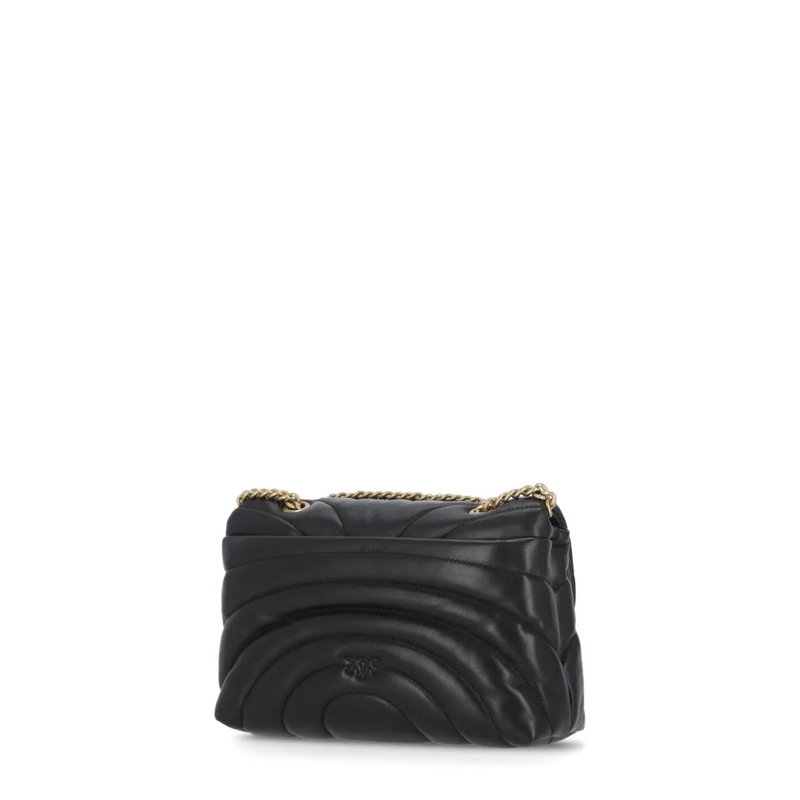 Pinko Schultertasche Love Puff Classic Cl Nero-Antique Gold(Image 7)