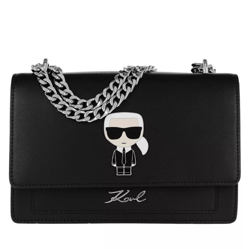 Karl Lagerfeld K/Ikonik Metal Lock Shoulderbag Black Crossbody Bag