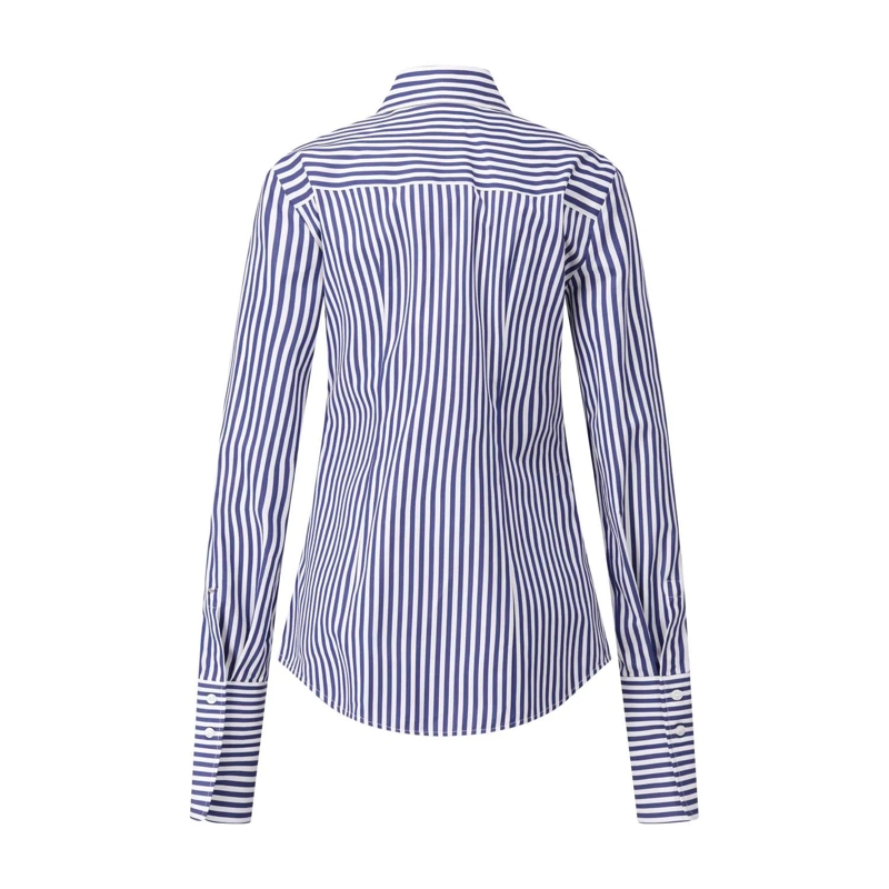 Sportmax Bluse Hemdbluse Conio mit Streifen blau(Image 2)