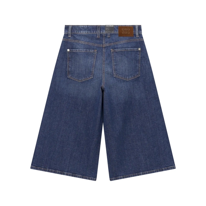 Cambio Bermuda-Shorts Jeans Shorts Palazzo blau(Image 2)