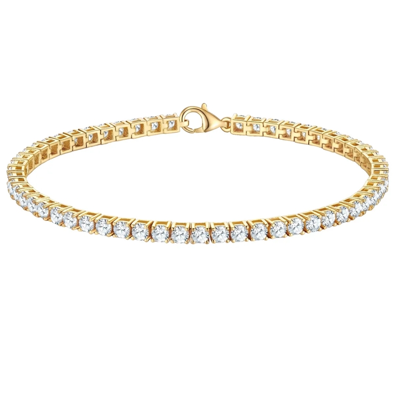 Trilani Armband Sterling Silber Armband Zirkonia gold