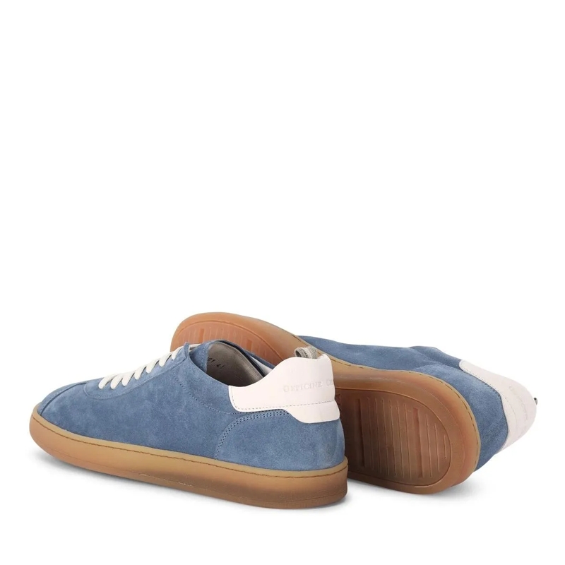 Officine Creative Veterschoenen Sneaker Halo aus Veloursleder blau(Image 4)