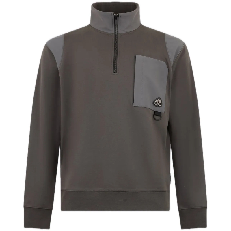 Moose Knuckles  Dalon 1/4 Zip Cement grau