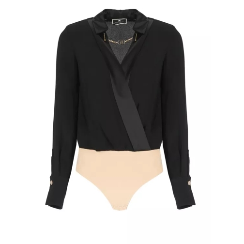 Elisabetta Franchi Viscose Body Shirt Black 