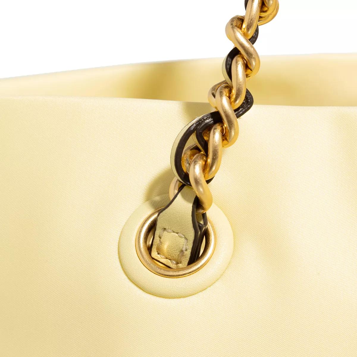 TORY BURCH Shoppers Ella Chain Tote in geel