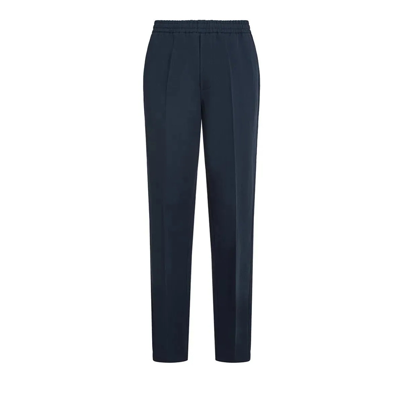 Karl Lagerfeld Hose Anzughose aus Leinen Hose dunkel-blau