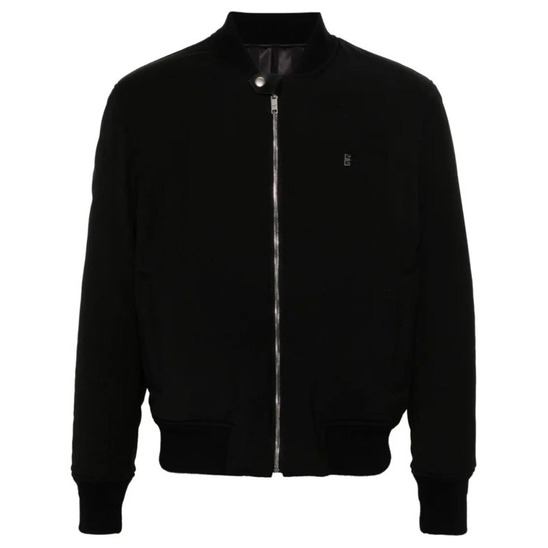 Givenchy Bomberjacke Jet Black Wool Jacket Black
