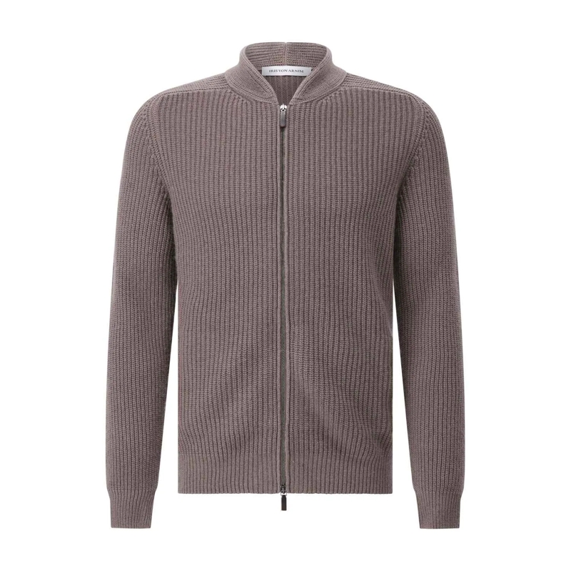 Iris von Arnim Übergangsjacke Strickjacke Curt aus Kaschmir Braun