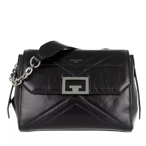 Givenchy Small ID Crossbody Bag Aged Leather Black Crossbody Bag