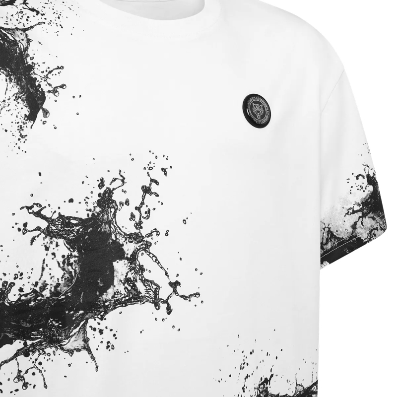 Plein Sport T-Shirt T-Shirt Rundhalsausschnitt Ss Splash weiss(Image 3)