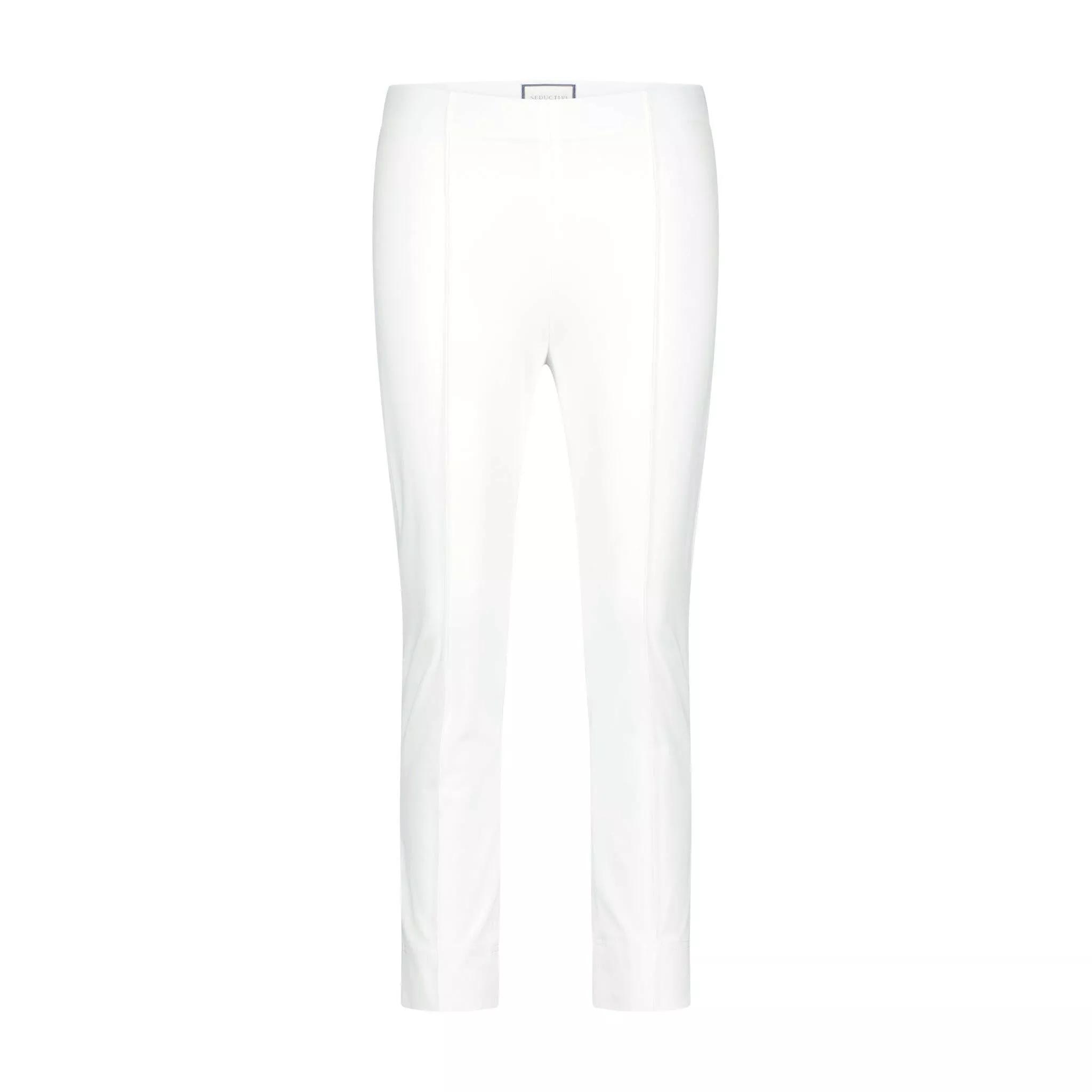 Thumbnail - Seductive - Figurbetonte Hose Capri 47702204612954 - Größe 44 - white