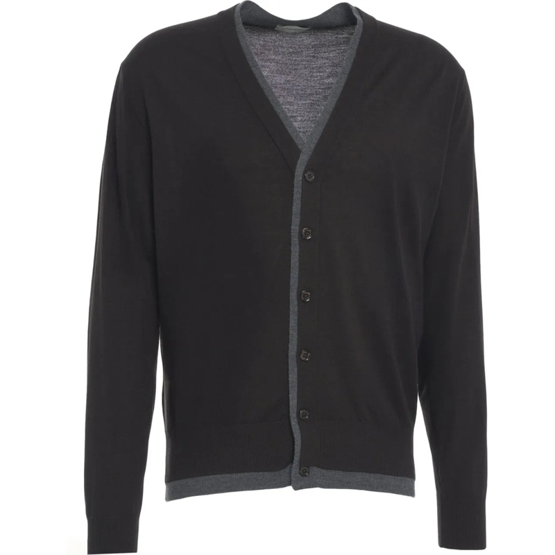 Paolo Pecora Gilet Fine knit cardigan braun