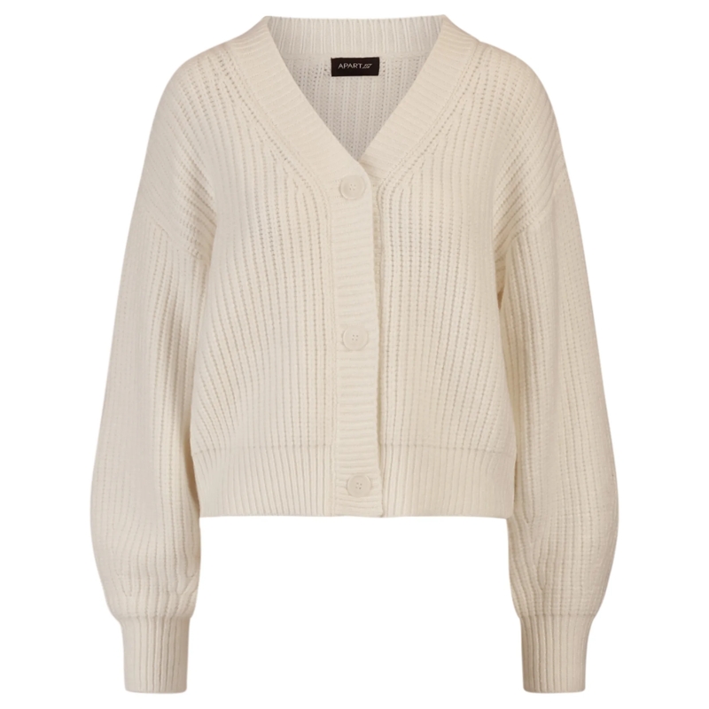 Apart Strickjacke Oversized Strickjacke creme
