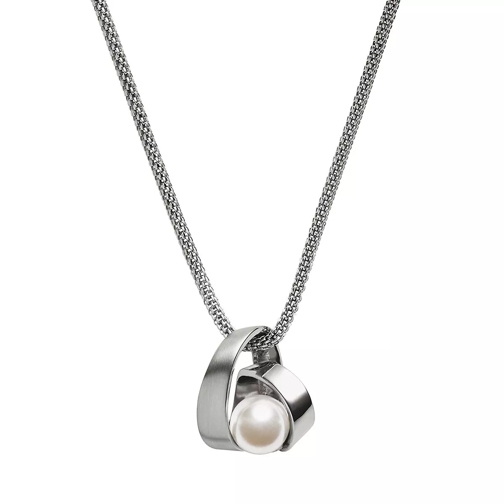 Skagen Agnethe Pearl Pendant Necklace Silver Collana media