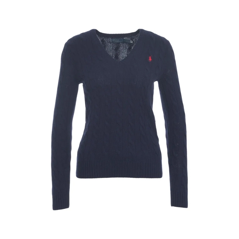 Polo Ralph Lauren Pullover V-Neck Knit Sweater Black