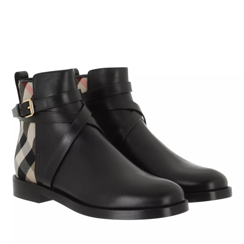 Burberry House Check Ankle Boots Black/Archive Beige Enkellaars