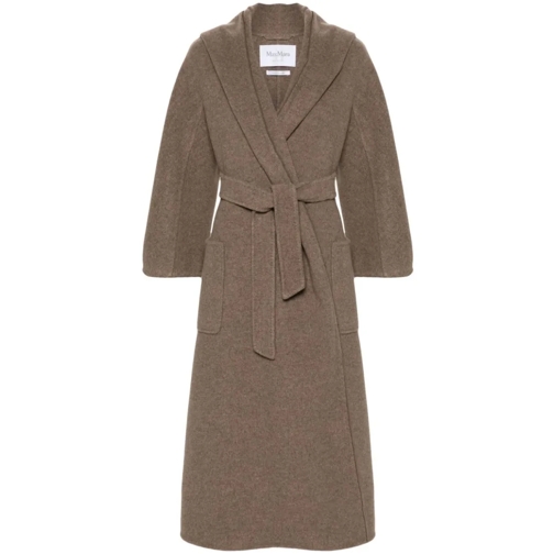 Max Mara Net Light Brown Camel Coats Brown Cappotti di transizione