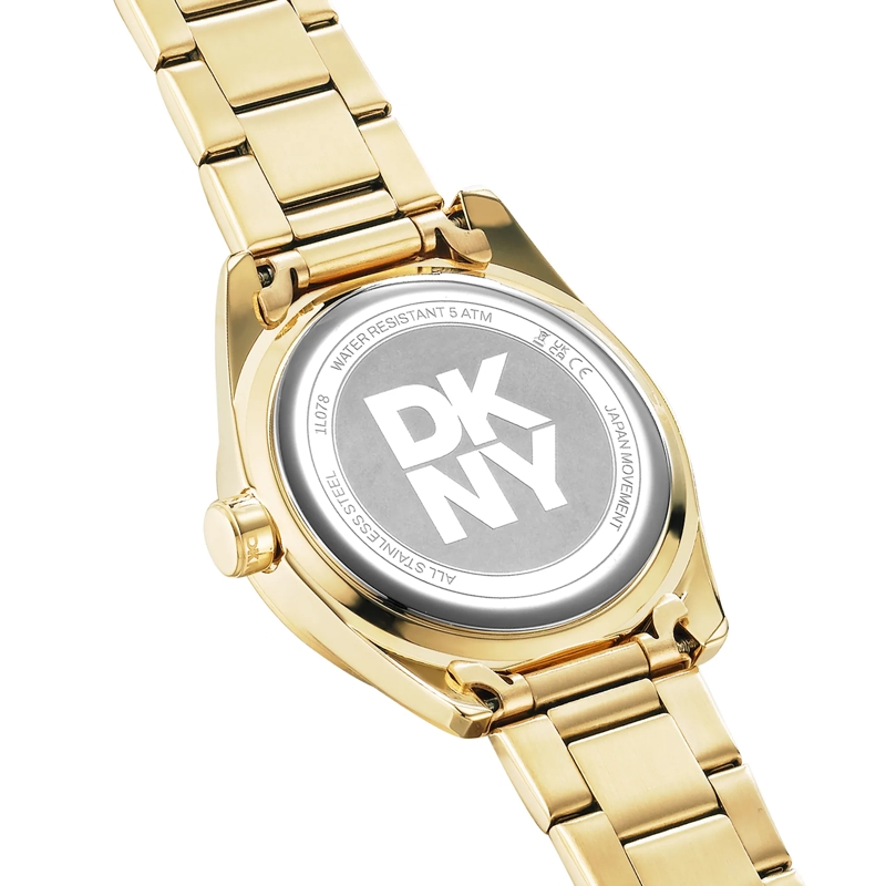 DKNY Automatikuhr Quarzuhr Chambers Multi Glitz gold(Image 4)
