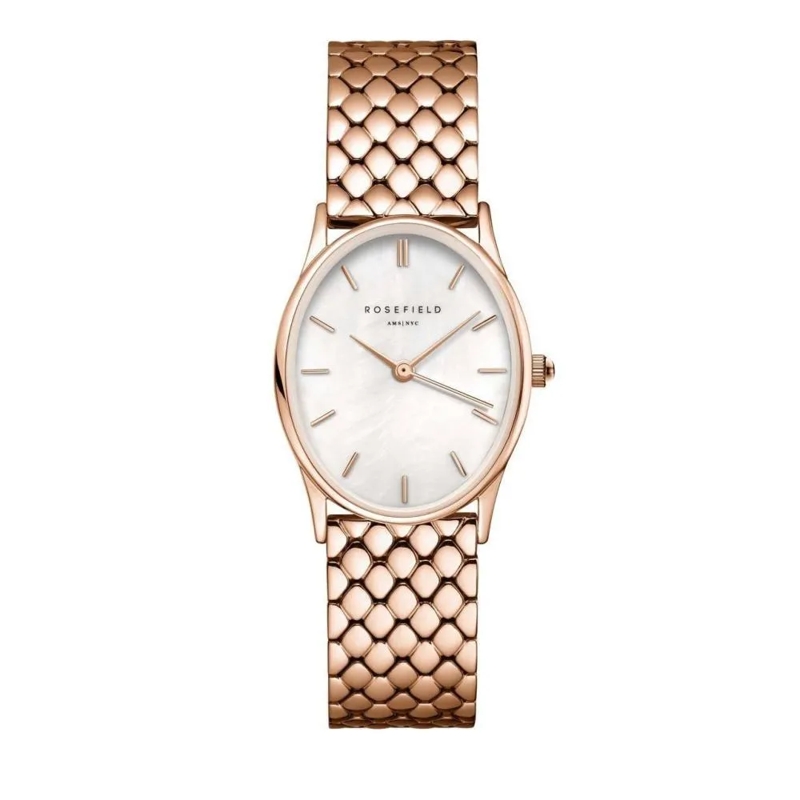 Rosefield Quarzuhr Damenuhr Oval rose