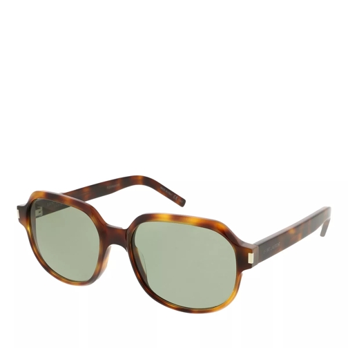 Saint Laurent SL 496-002 57 Sunglass Woman Acetate Havana-Havana-Green Sunglasses