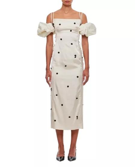 Jacquemus - La Robe Chouchou Stretch Viscose Long Dress - Größe 36 - white